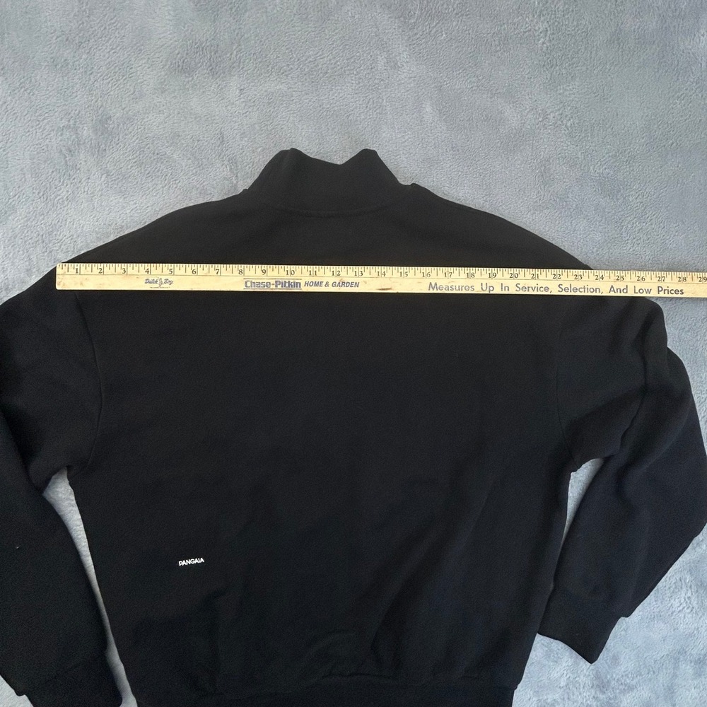 Pangaia 365 High Neck Sweatshirt Black Organic Cotton Mock Neck Small - Picture 9 of 10